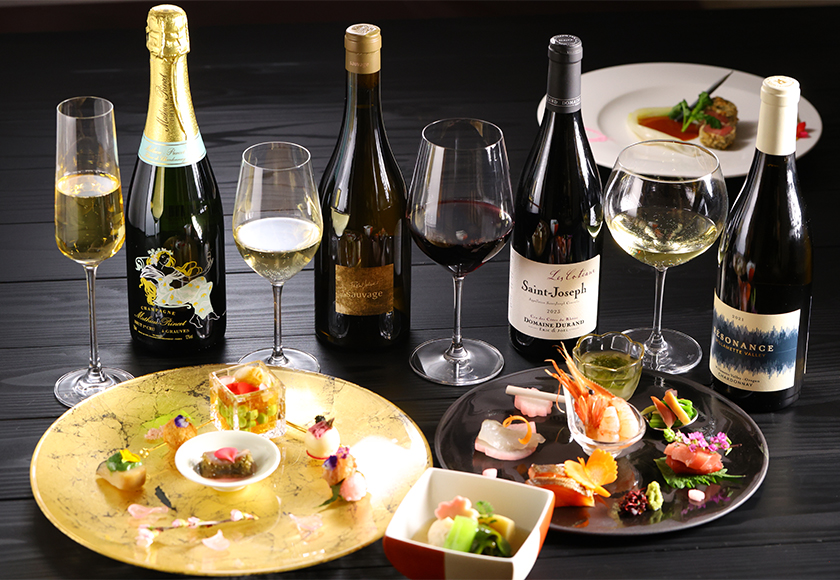 【春のお献立】きたの風茶寮　ワインペアリング